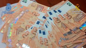 Detenidas tres personas en Alicante y Barcelona que introducían en nuestro país billetes falsos procedentes de Italia