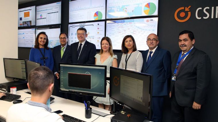 Puig visita el centro de ciberseguridad de la Generalitat, que se ha convertido en referente internacional