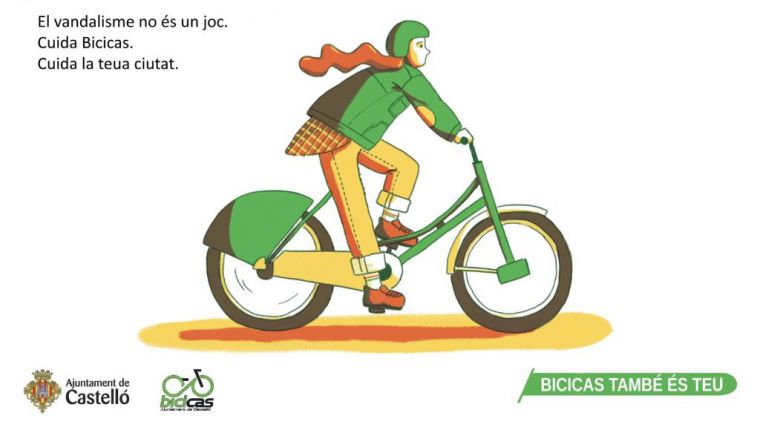 Castelló activará una campaña para frenar el repunte del vandalismo contra el Bicicas