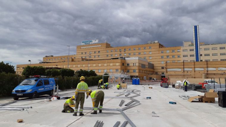 El hospital de campaña de Castelló contará con una capacidad de 200 camas