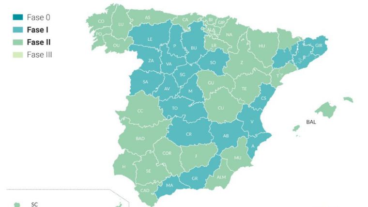 Hacia la 'nueva normalidad': ¿Qué puedo hacer y qué no en cada fase de la desescalada?