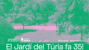 Valencia celebra los 35 años del Jardín del Túria con actos lúdicos, reflexivos y reivindicativos