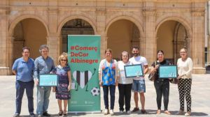 Ribera entrega los premios del concurso #ComerçDeCorAlbinegre