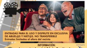 El sábado 8 de octubre se celebra la jornada de cine para mayores y nietos en Alicante