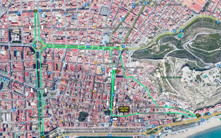 Cortes de tráfico en Alicante: Del alumbrado navideño a la VIII Carrera contra el Cáncer de Páncreas