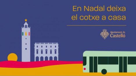 Castelló activará un servicio especial de transporte público urbano durante la Navidad