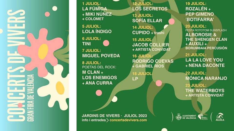 Conciertos de Viveros 2023 con Rozalén, Miki, Tini, Mónica Naranjo y muchos más