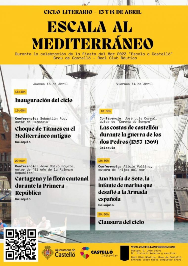 Castelló organiza el ciclo literario 'Escala al Mediterráneo'