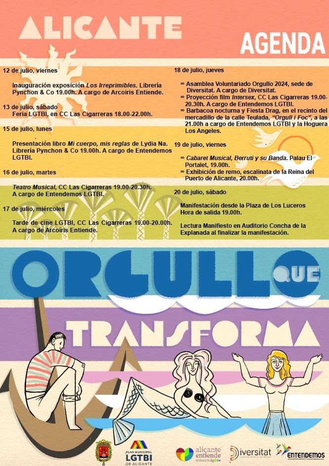 Alicante arranca la Semana del Orgullo con actos culturales, festivos y reivindicativos