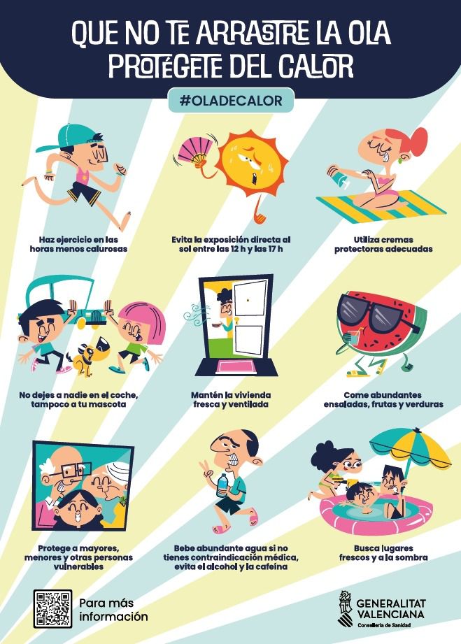 Sanidad recuerda proteger a las personas más vulnerables ante las altas temperaturas