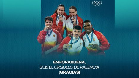València recibe orgullosa a sus deportistas olímpicos