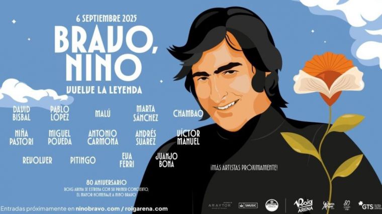 Gran homenaje a Nino Bravo en València con artistas destacados