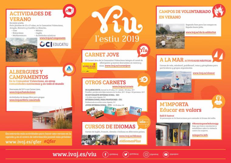 EL IVAJ abre 'Viu l'Estiu 2019' en la Comunitat Valenciana