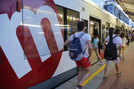 La Generalitat facilitó servicio de transporte a través de Metrovalencia a 5,3 millones de viajeros durante el mes de julio