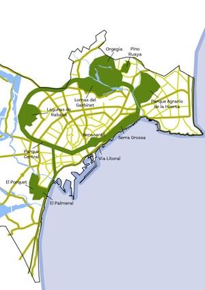 Alicante planea un cinturón verde de 19 kilómetros para unir sus espacios naturales