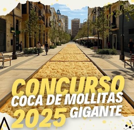 Alicante celebra una fiesta gastronómica con una coca de mollitas gigante este sábado