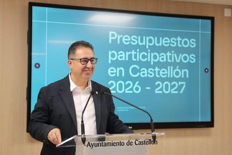 Cabañero lanza nueva edición de Presupuestos Participativos en Castellón con 1 millón de euros disponibles
