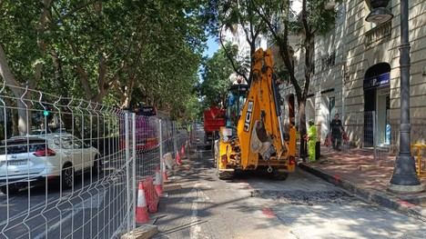 Inician renovación del colector en la Gran Vía Marqués del Túria hasta septiembre