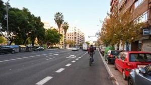 València comienza la construcción del carril bici en San Vicente Mártir