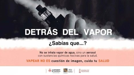 Ayuntamiento de Valencia inicia campaña sobre los peligros del vapeo