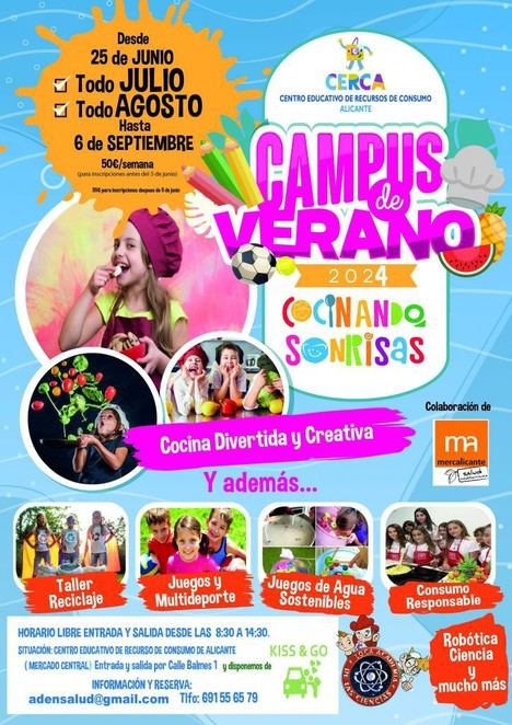 Abren inscripciones para el Campus de Verano del Cerca en Alicante
