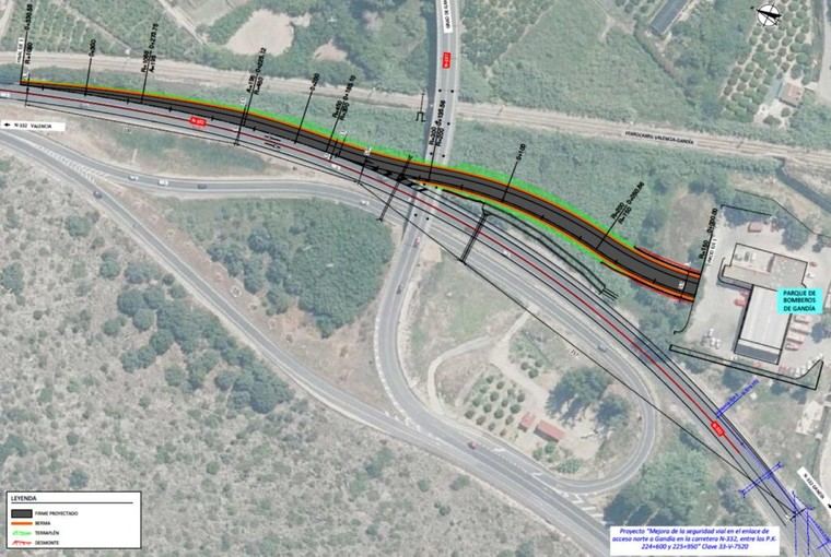 Bomberos de Gandia tendrán acceso directo a la N-332 para mejorar emergencias