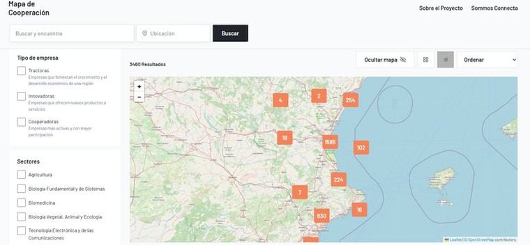 Castellón cuenta con 364 empresas en el Mapa de Cooperación e Innovación al finalizar 2024