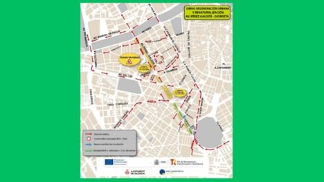 Cierre temporal del paso inferior de Pérez Galdós por obras hasta el miércoles