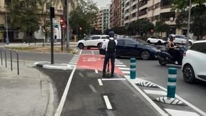 Inaugurado el primer tramo del carril bici en la avenida Archiduque Carlos