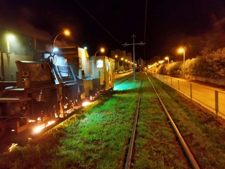 Mantenimiento nocturno en las líneas 1, 2 y 4 del tranvía de Alacant