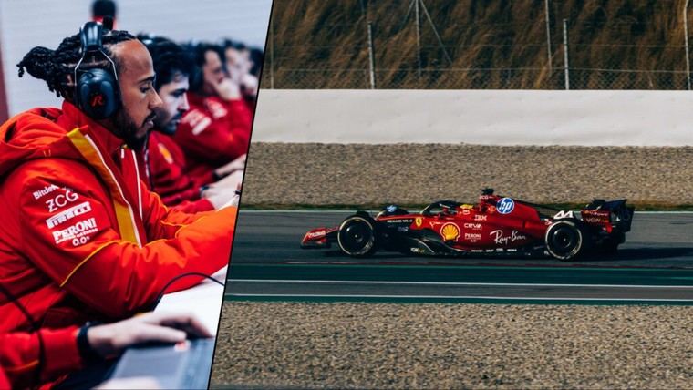 Hamilton sufre un accidente durante pruebas de F1 con Ferrari en Barcelona