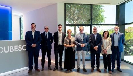 Visita de José Díez y Marián Cano a Ubesol en Atzaneta de Albaida