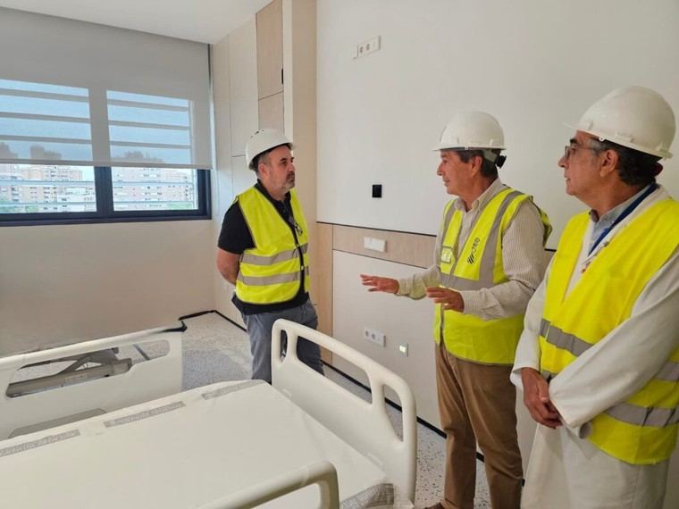 El Hospital Clínico de València sumará 181 habitaciones individuales y 29 boxes críticos en su ampliación