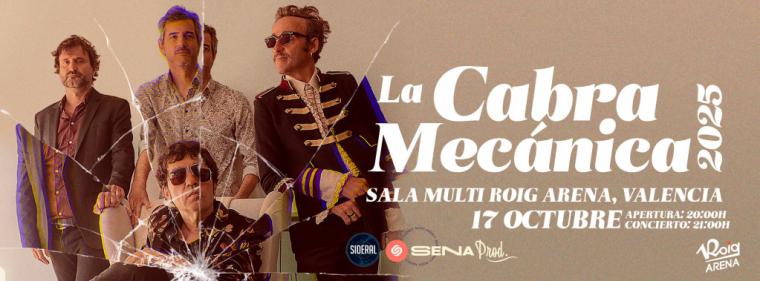La Cabra Mecánica regresa a València con un concierto en octubre de 2025