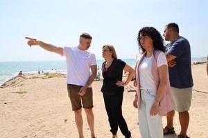 La delegada del Gobierno inspecciona obras en playas de Cullera y Tavernes