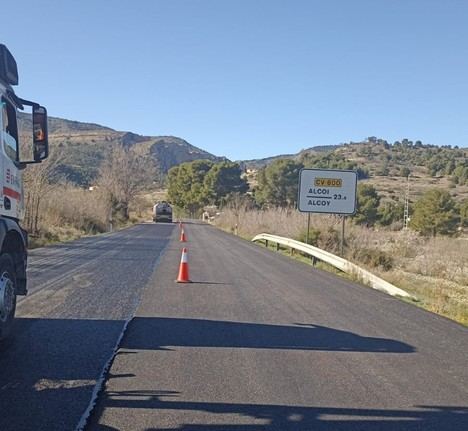 La Generalitat invierte 1,26 millones en mejorar la CV-800 en Xixona