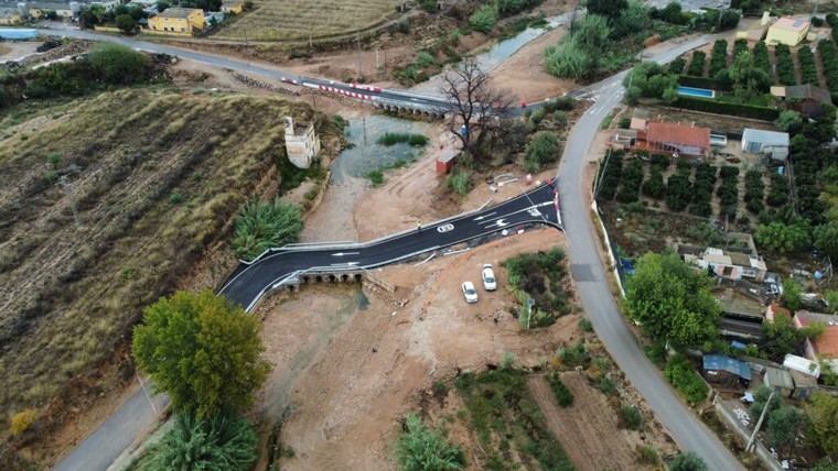 La Generalitat repara infraestructuras dañadas en Pedralba tras inundaciones