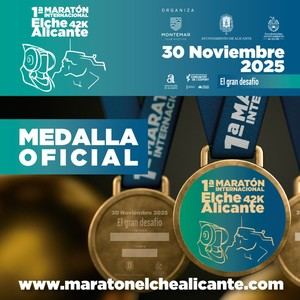 Medallas de la I Maratón Elche-Alicante incluirán iconos locales