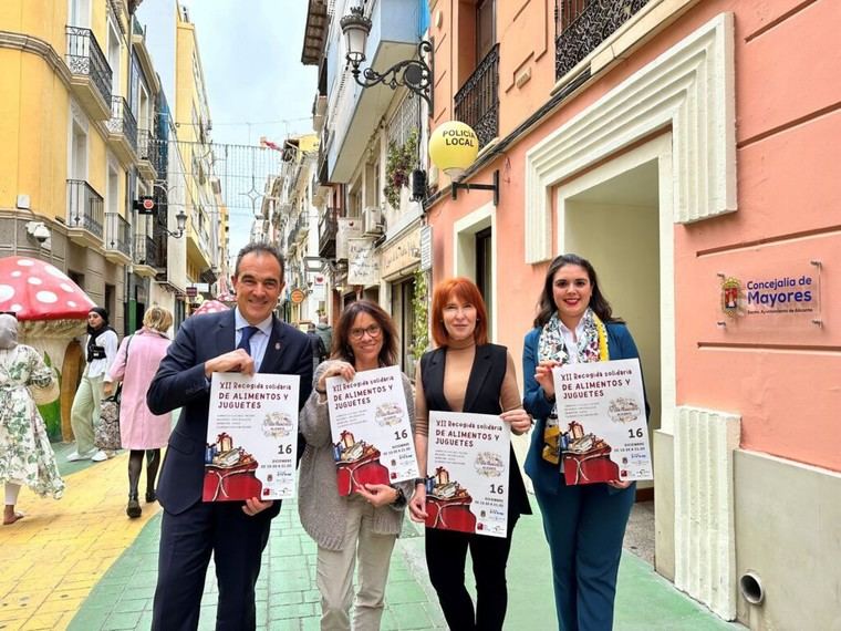 Recogida de alimentos y juguetes en Alicante este 16 de diciembre