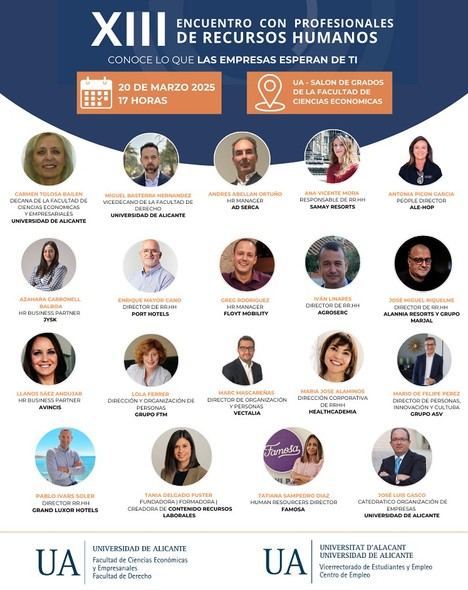 Encuentro de Recursos Humanos en la Universidad de Alicante el 20 de marzo