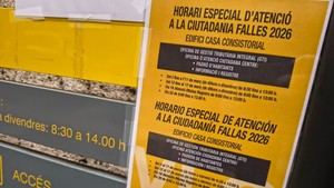 Ajustes en horarios de atención ciudadana por las fiestas falleras