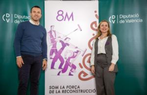 La Diputació de València destaca el papel crucial de las mujeres en la reconstrucción tras la DANA en el 8M
