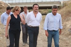 Mazón inspecciona medidas de seguridad en el barranco de San Antón en Elche