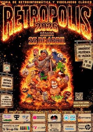 València se prepara para el festival de videojuegos retro RetróPolis el 25 de abril