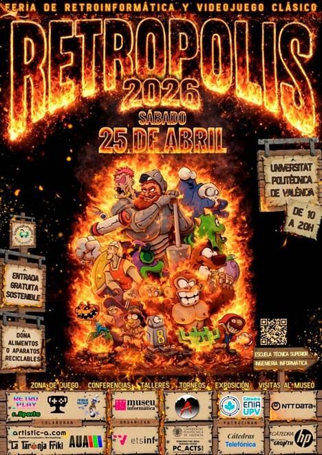 València se prepara para el festival de videojuegos retro RetróPolis el 25 de abril