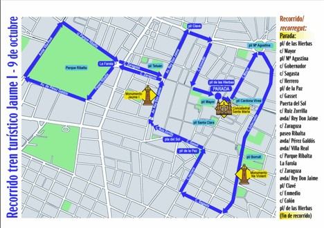 Descubre la ciudad a bordo del tren turístico Jaume I