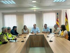 Valderrama coordina esfuerzos en Artana para combatir incendios en Castellón