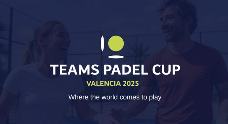 València acogerá la Teams Padel Cup, el mayor torneo amateur de pádel del mundo