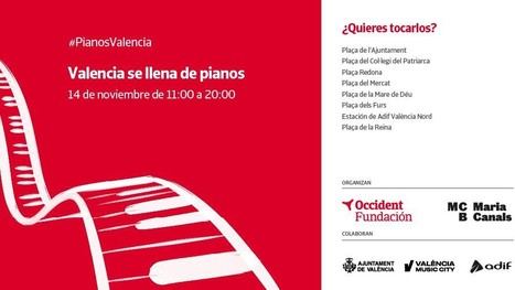 València llena ocho plazas de música con pianos para todos