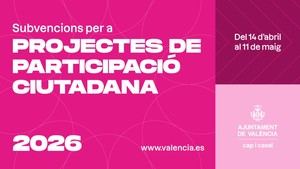 València asigna 340.000 euros para fomentar la participación ciudadana a través de asociaciones